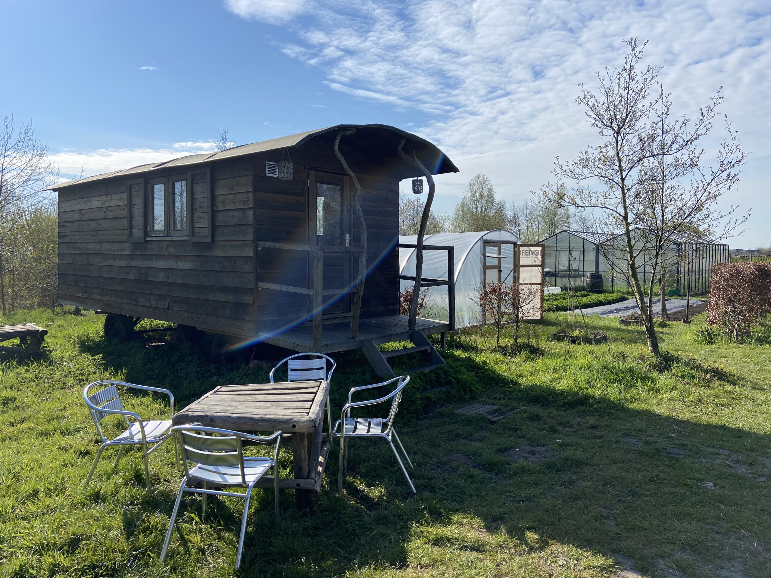 overnachten pipowagen buiten